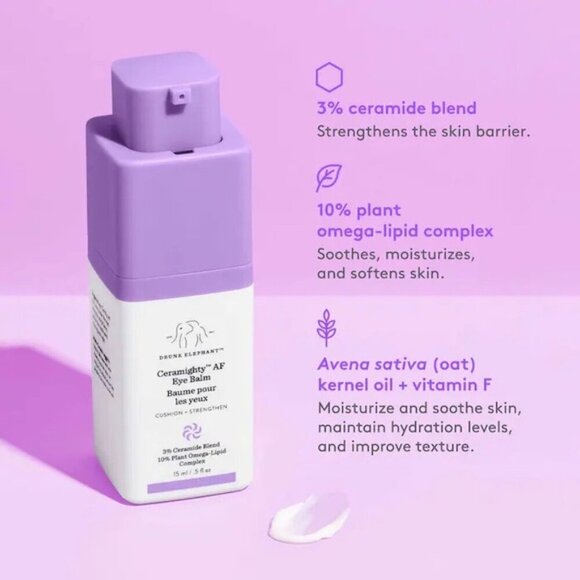 Sephora Drunk Elephant Ceramighty AF Eye Cream Ceramides anti wrinkle aging firm - Picture 6 of 6